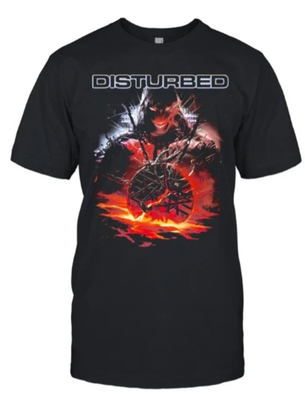 Disturbed Classic Logo Tour Style Unisex Tee